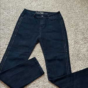 Ethyl Classic Rhinestone Studded Jeans